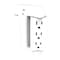 Helios Outlet Tap, Surge, Rack Mounted, USB, 0 ft., White AS-HP-5R - alternate 2